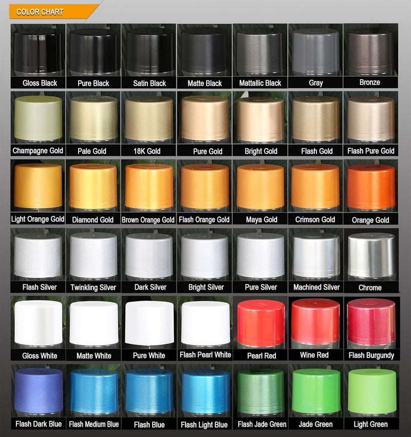 EASTUP Premium Twinkling Silver Metallic Acrylic Enamel Wheel Paint - Brilliant Finish, High Durability, Fade-resistant, Quick Drying Rim Coating Spray Paint. - Image 1
